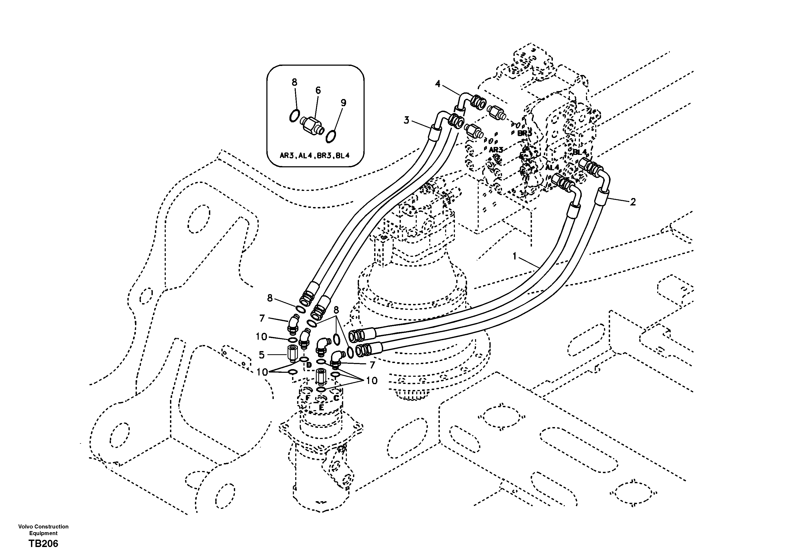 Timing gear casing VOE938625 VOLVO