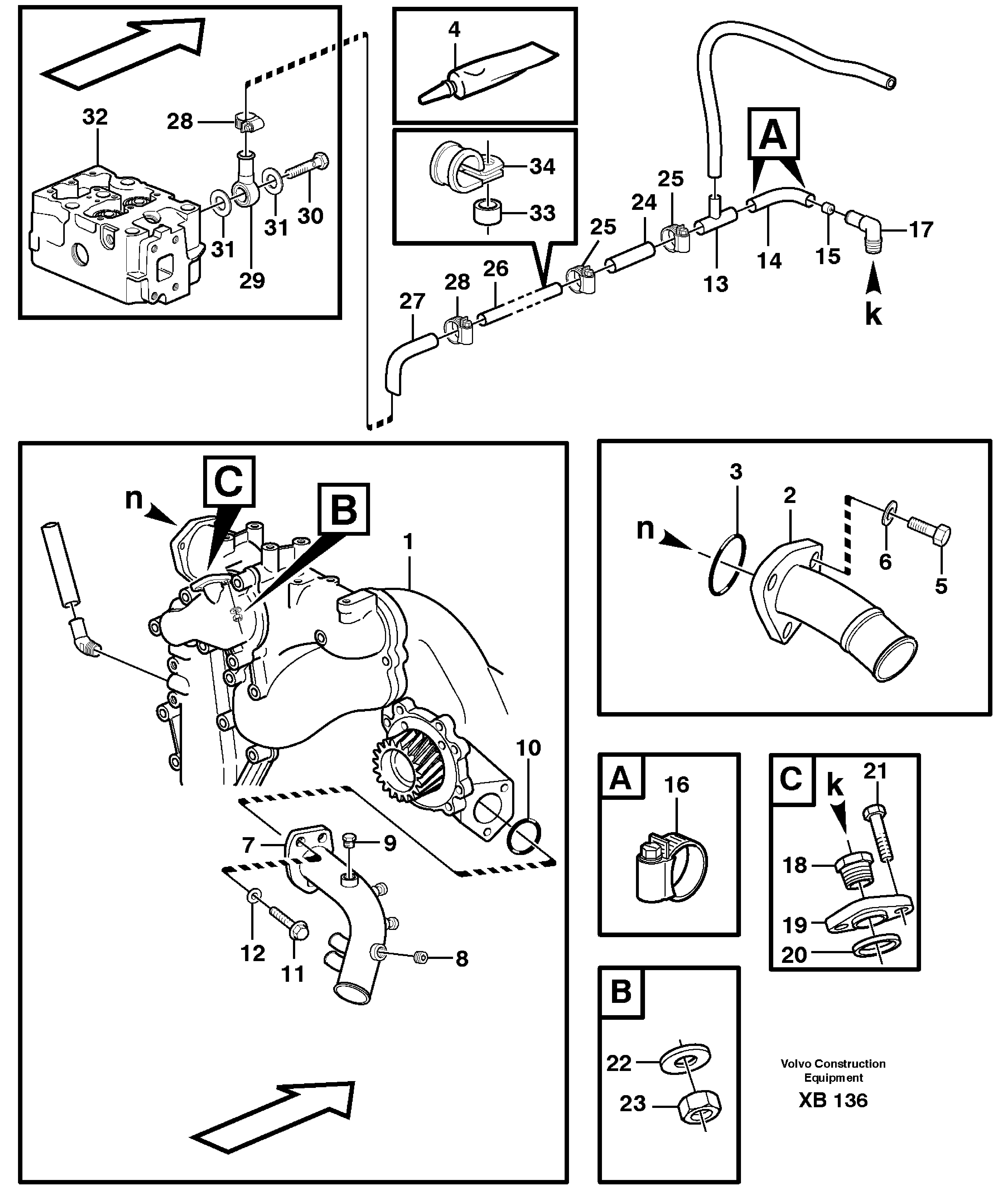 Tube assembly VOE3979682 VOLVO