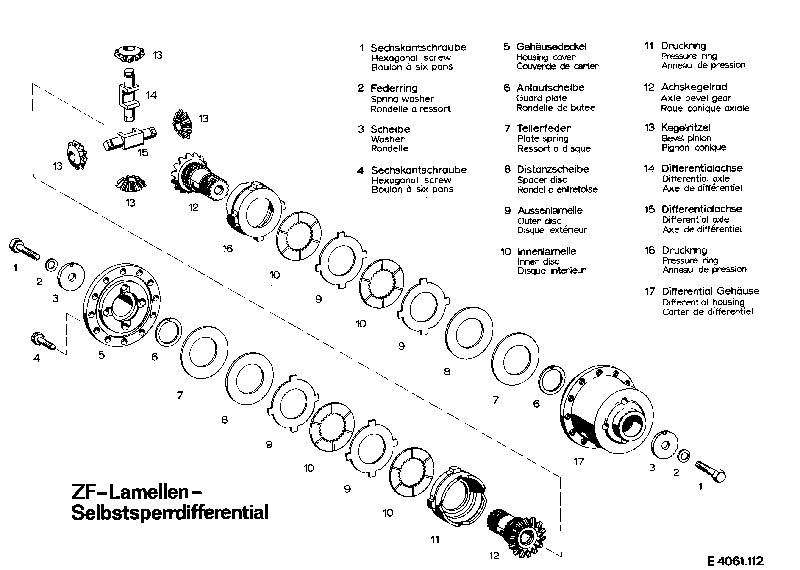 Мост с дифференциалом 4061307269 ZF