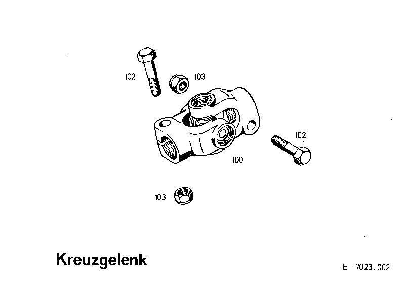 Шестигранная гайка 0770023003 ZF