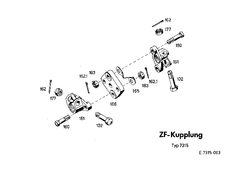 Корончатая гайка 0637010089 ZF