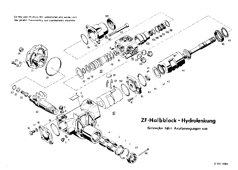 Комплект мелких деталей 7402633202 ZF