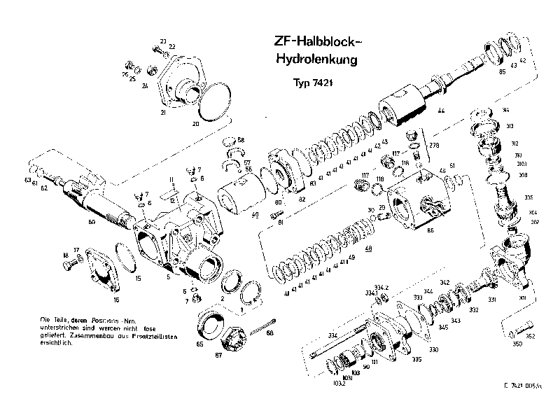 Комплект мелких деталей 7421633206 ZF