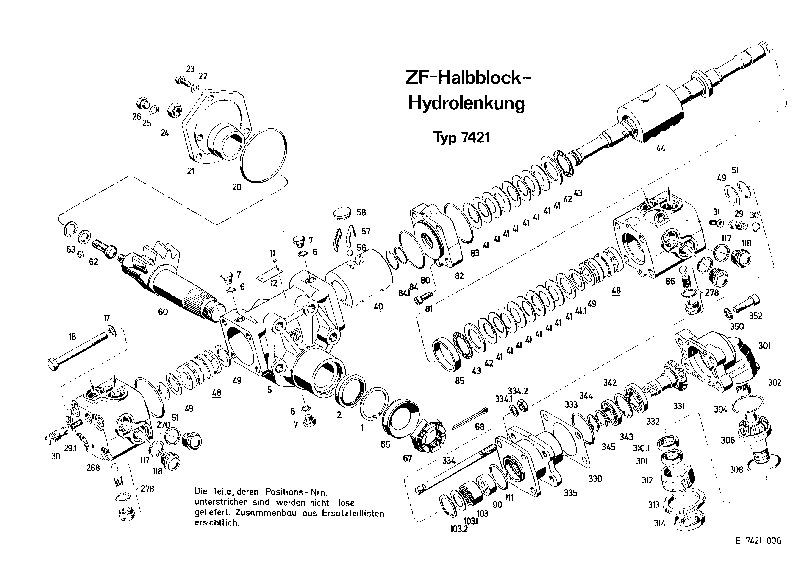 Комплект мелких деталей 7421633208 ZF
