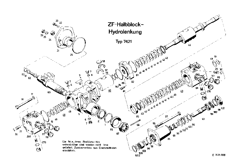 Комплект мелких деталей 7421633213 ZF