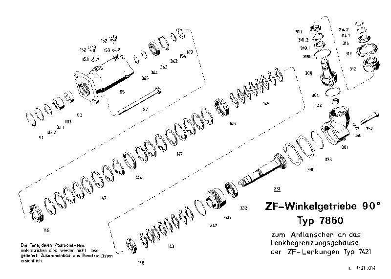 Комплект мелких деталей 7421633243 ZF