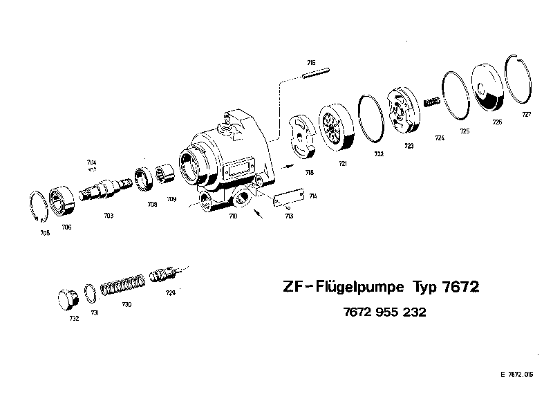 Комплект уплотнений в сборе 7672633010 ZF
