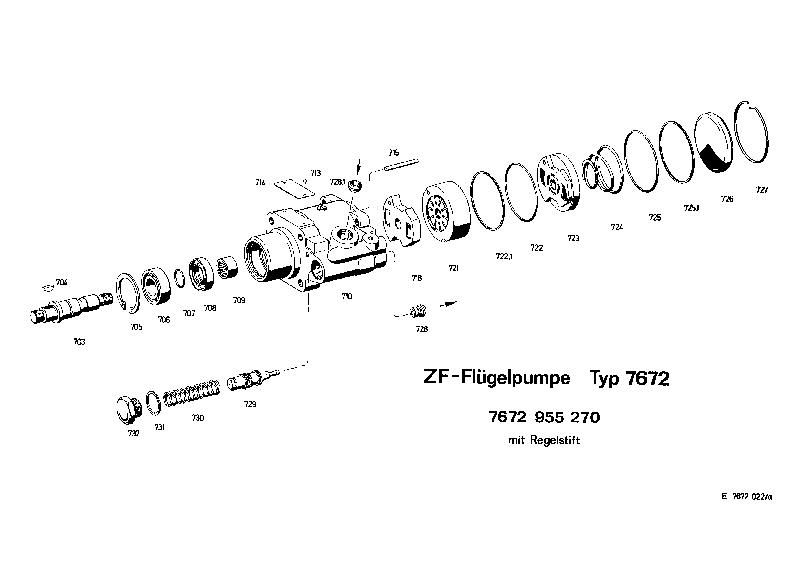 Комплект мелких деталей 7672633136 ZF
