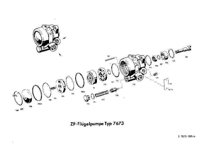 Комплект уплотнений в сборе 7674633008 ZF