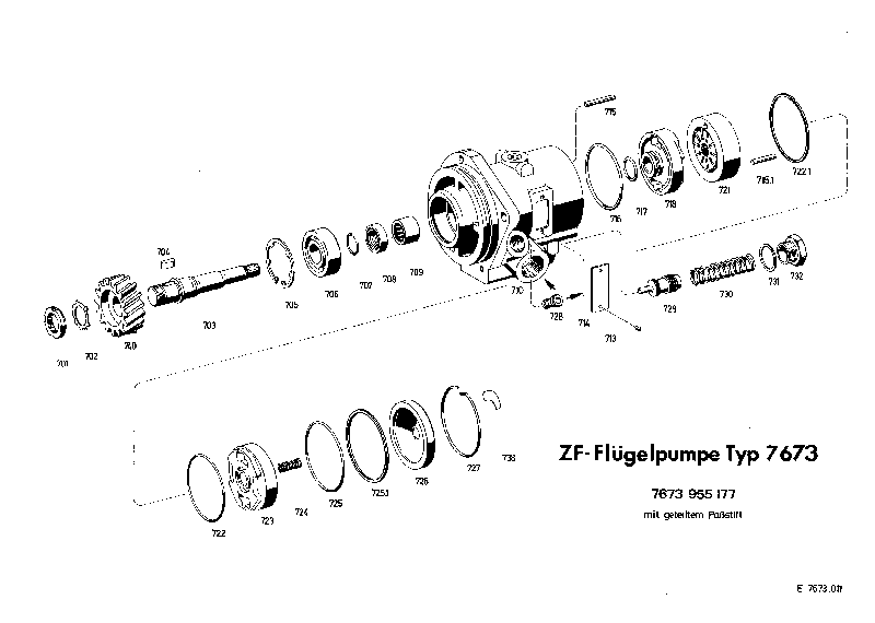Комплект роторов 7672860133 ZF
