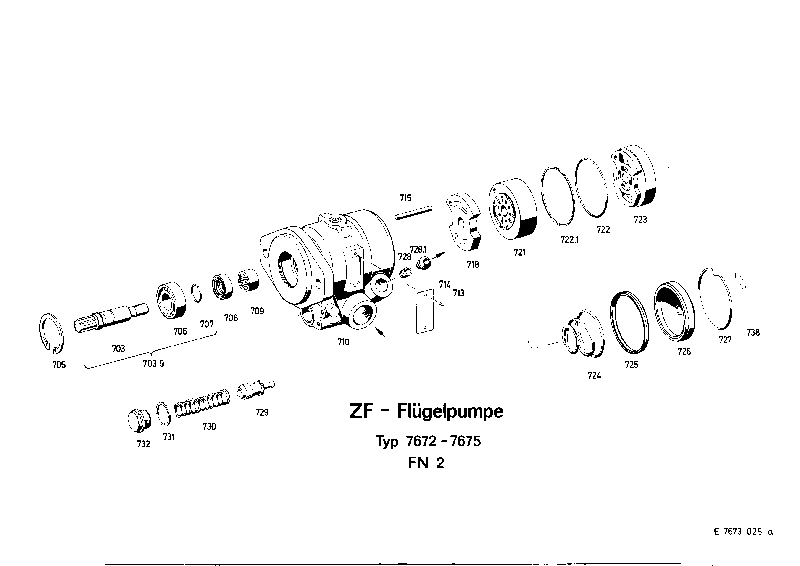 Комплект мелких деталей 7673633170 ZF