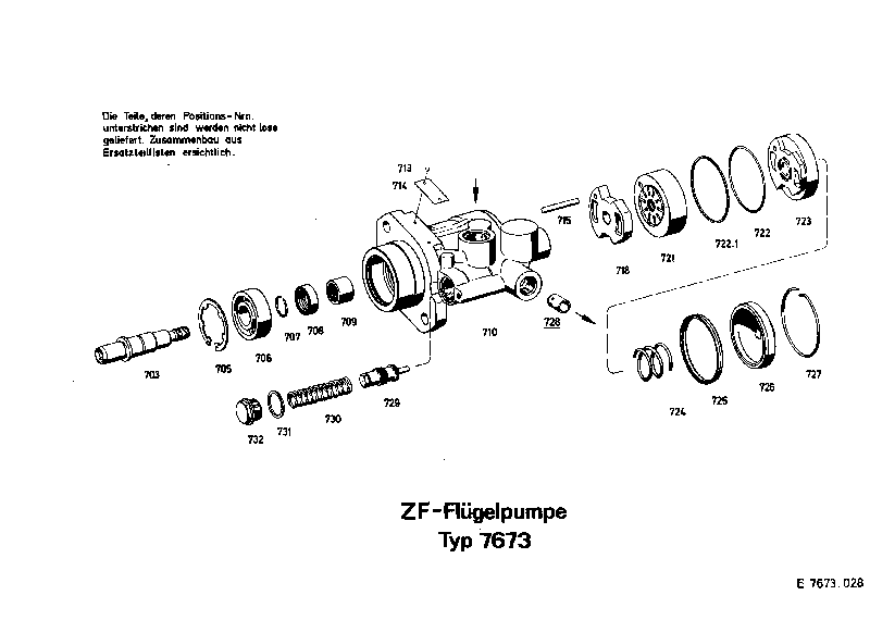 Комплект уплотнений 7674633019 ZF