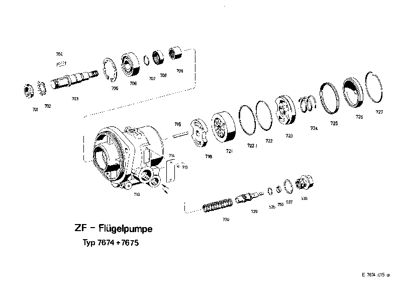 Комплект мелких деталей 7674633140 ZF
