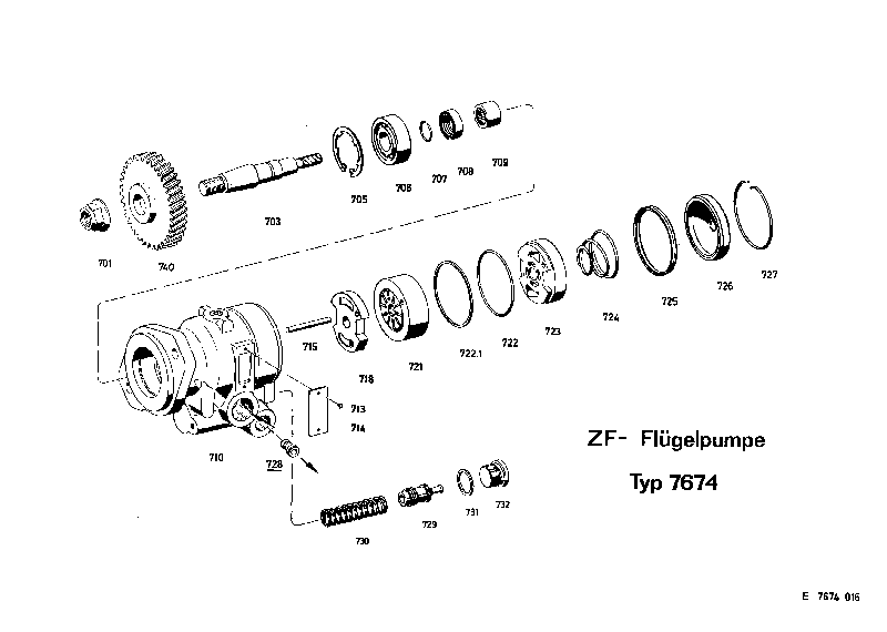Комплект мелких деталей 7674633142 ZF