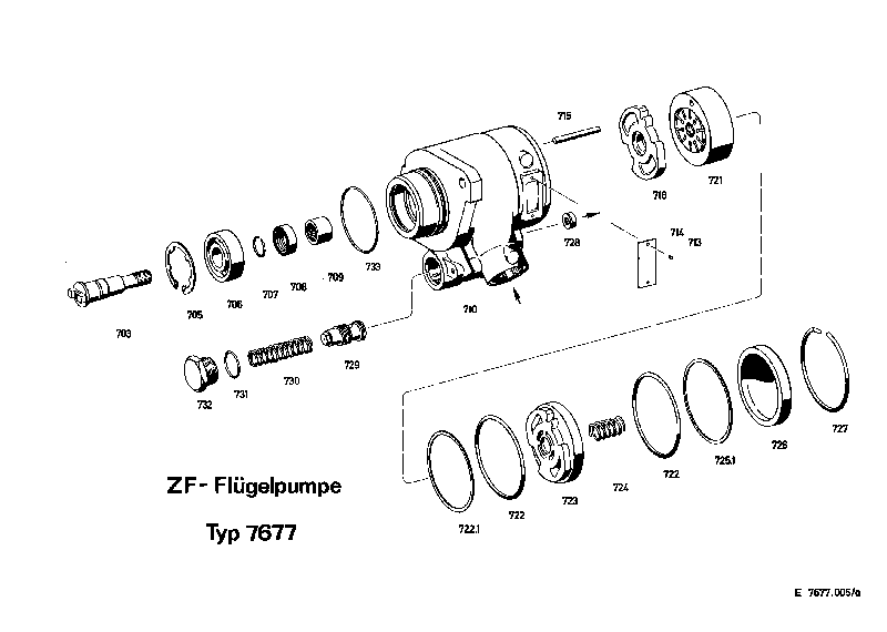 Комплект мелких деталей 7677633124 ZF