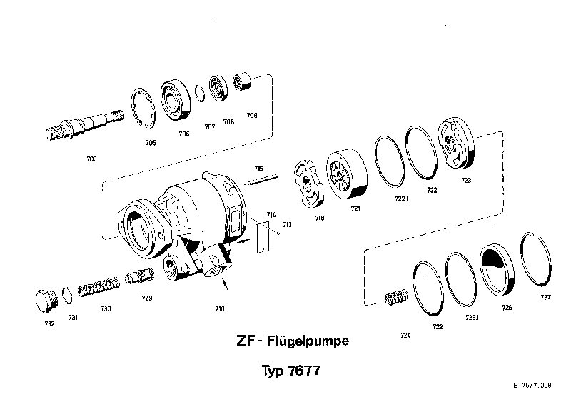 Комплект мелких деталей 7677633109 ZF