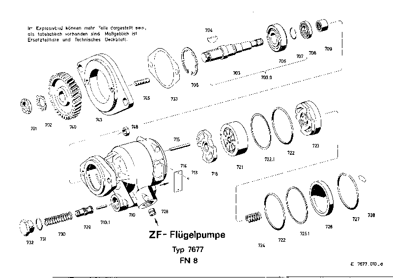 Комплект мелких деталей 7677633121 ZF