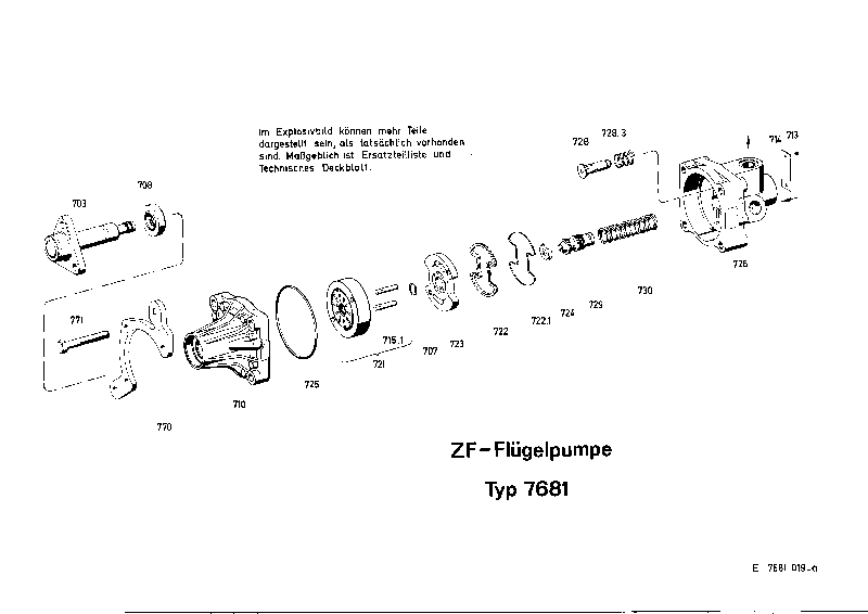 Комплект мелких деталей 7681633144 ZF