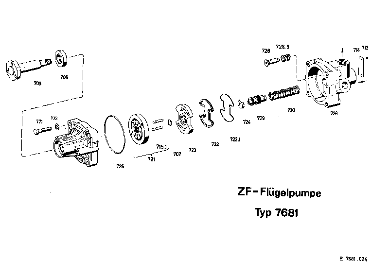 Комплект мелких деталей 7681633143 ZF