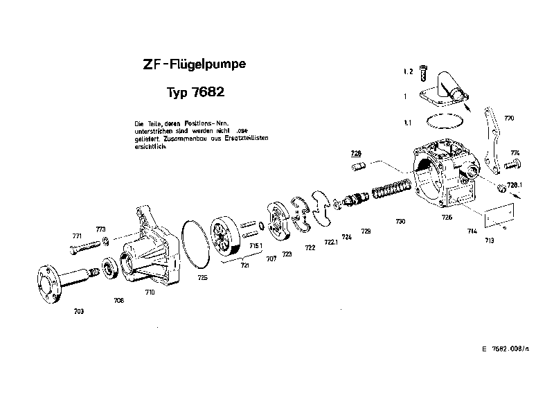 Комплект мелких деталей 7682633119 ZF