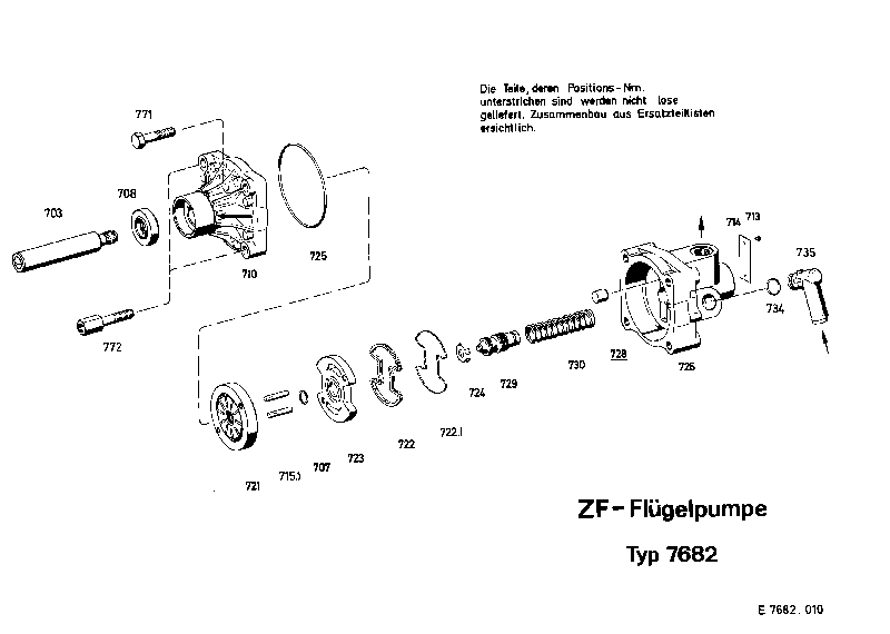 Комплект мелких деталей 7682633126 ZF