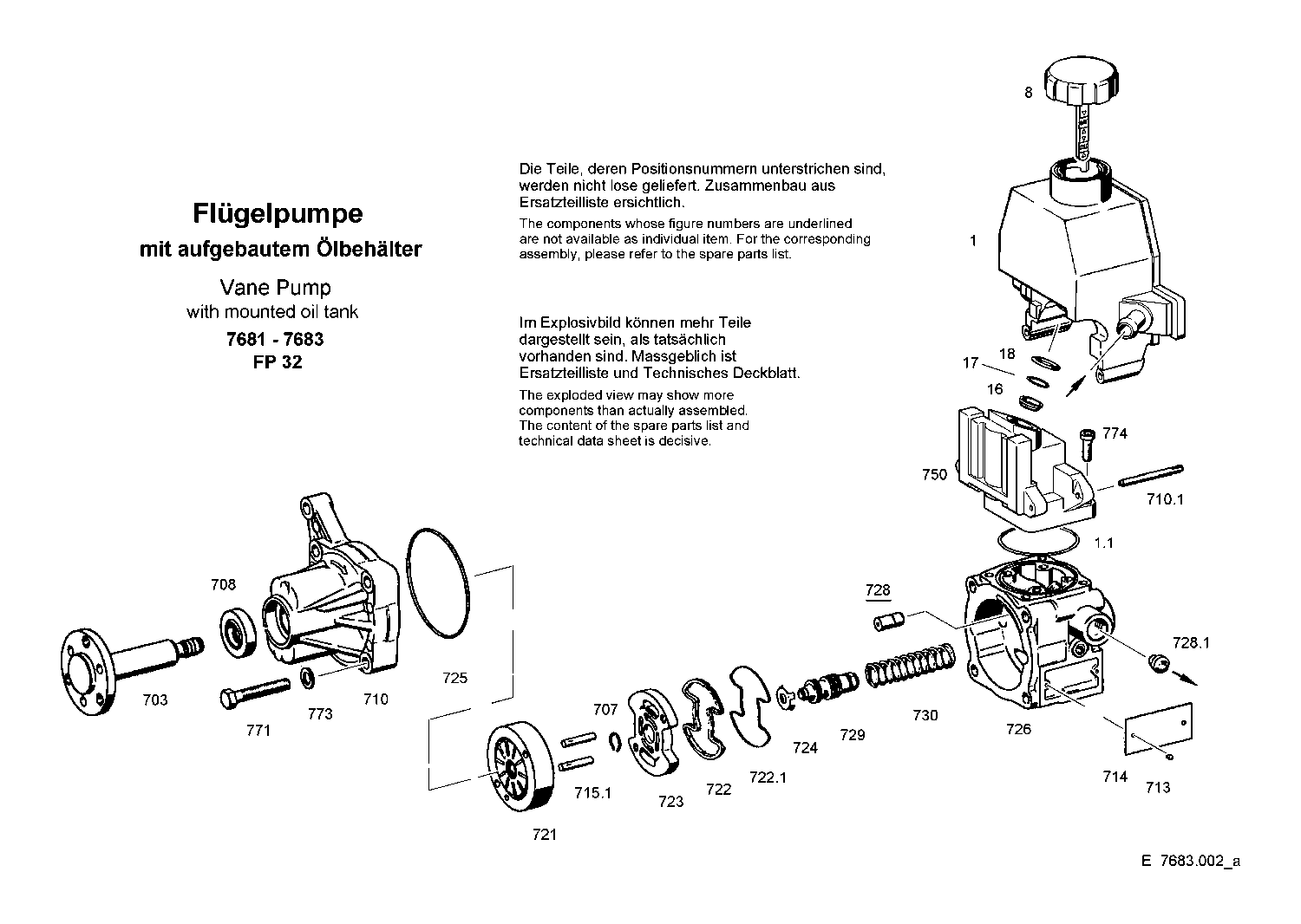 Комплект уплотнений в сборе 7683633005 ZF