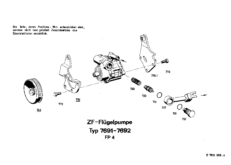 VALVE SCREW 7691330101 ZF