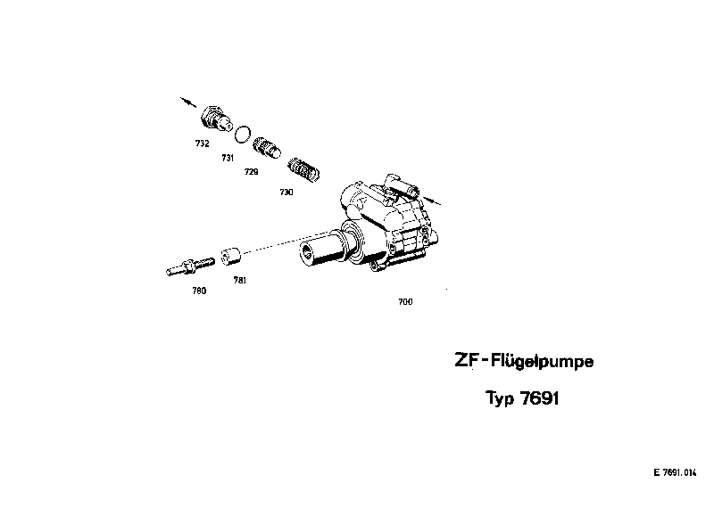 Винт 7691040224 ZF