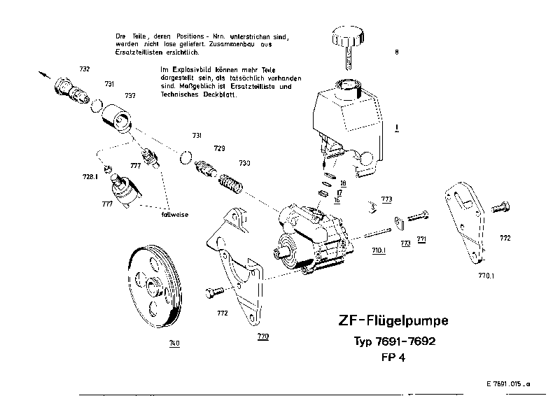 VALVE SCREW 7691030184 ZF