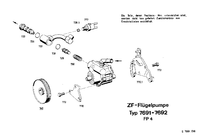 VALVE SCREW 7691330112 ZF