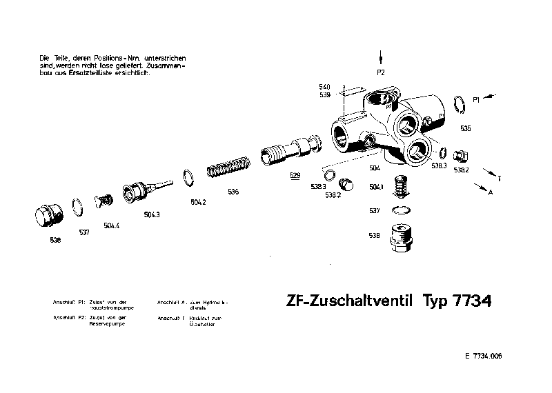 Резьбовая пробка 0636304006 ZF