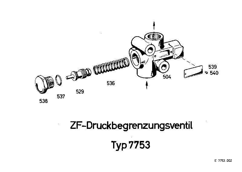 Комплект мелких деталей 7753633102 ZF
