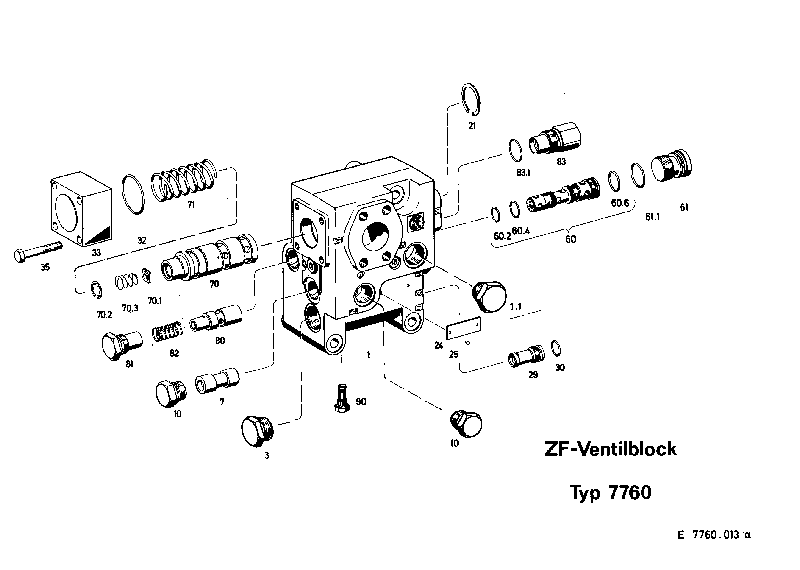 Комплект мелких деталей 7760633109 ZF