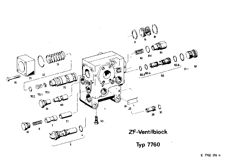 Комплект мелких деталей 7760633110 ZF
