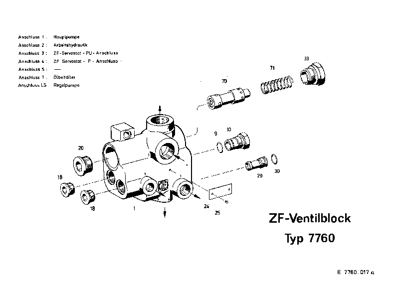 Комплект уплотнений в сборе 7760633008 ZF