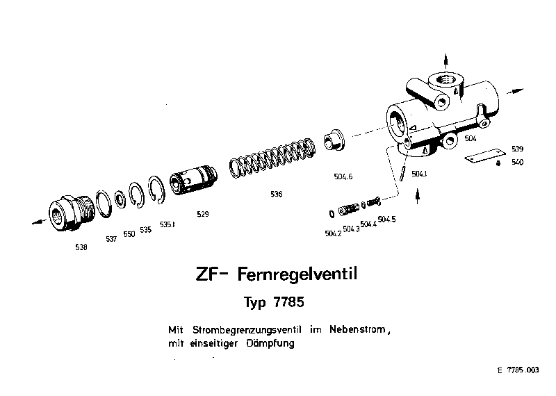 Корпус клапана 7785046102 ZF