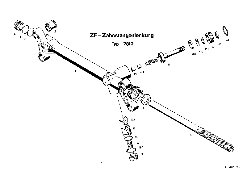 Комплект мелких деталей 7810633106 ZF
