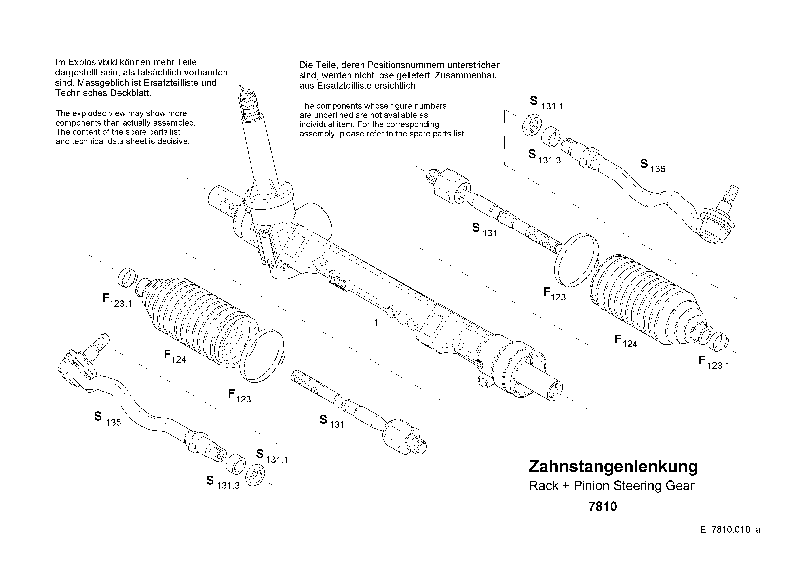 Комплект рулевой тяги 7810671103 ZF