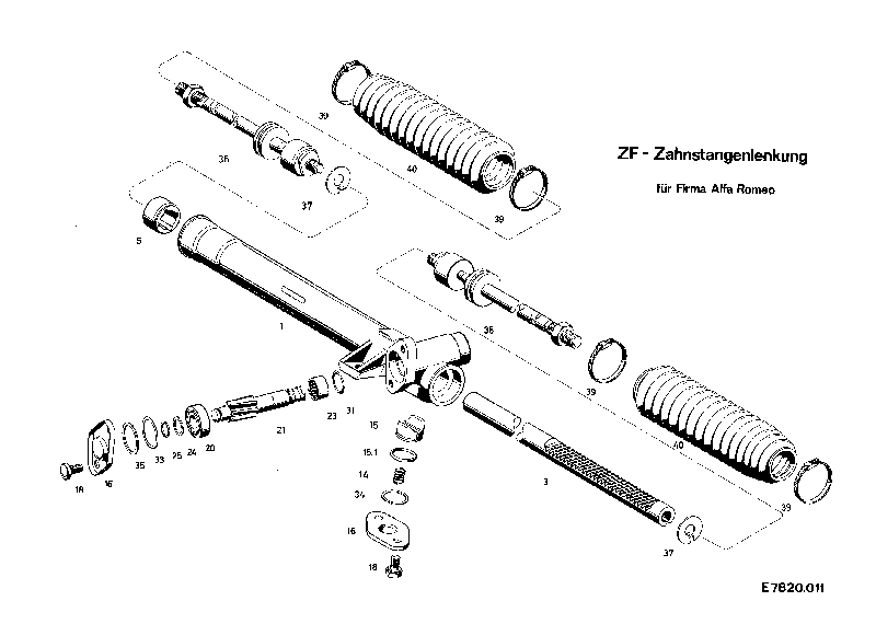 Комплект мелких деталей 7820633102 ZF