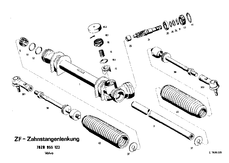 Комплект мелких деталей 7820633109 ZF