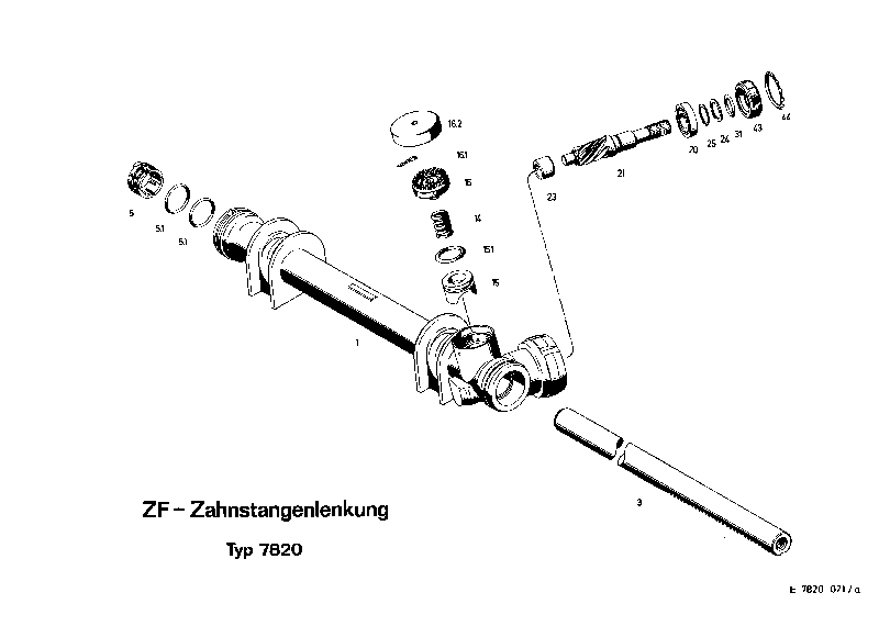 Комплект мелких деталей 7820633111 ZF