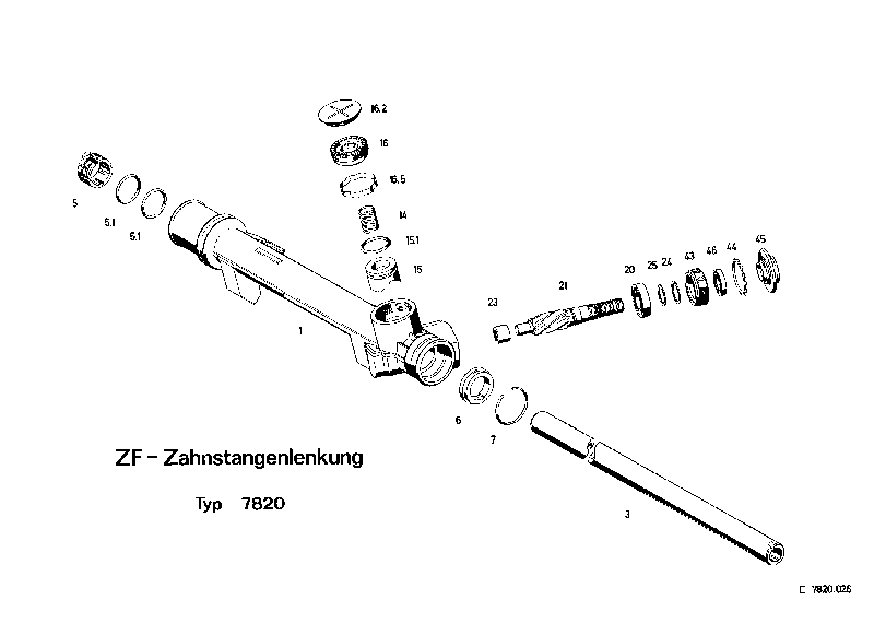 Комплект мелких деталей 7820633116 ZF
