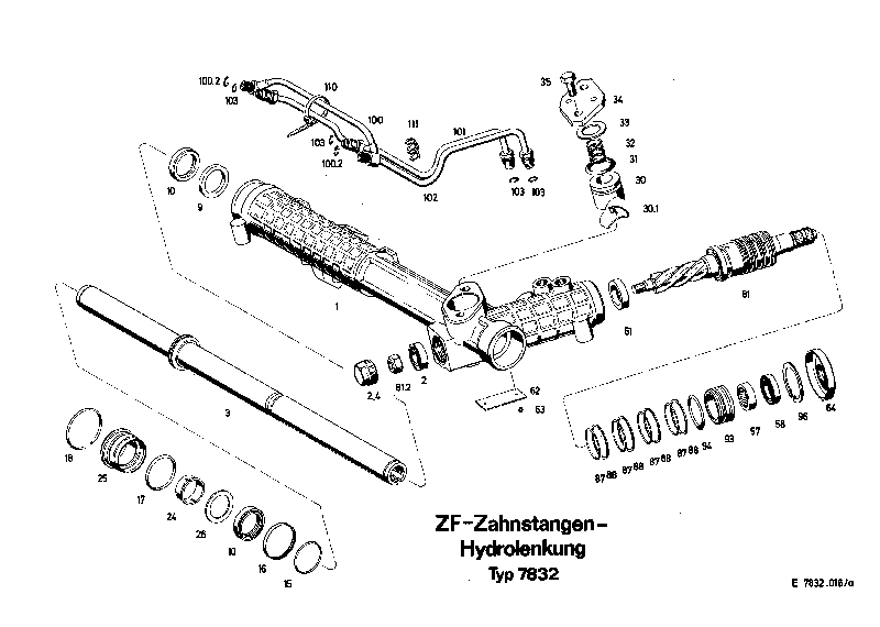 Комплект мелких деталей 7832633109 ZF