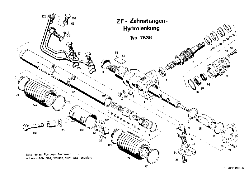 Комплект мелких деталей 7836633103 ZF
