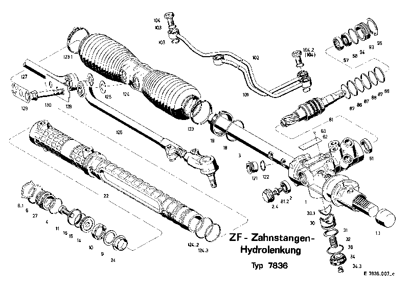 Уплотнительное кольцо штока 0770196097 ZF