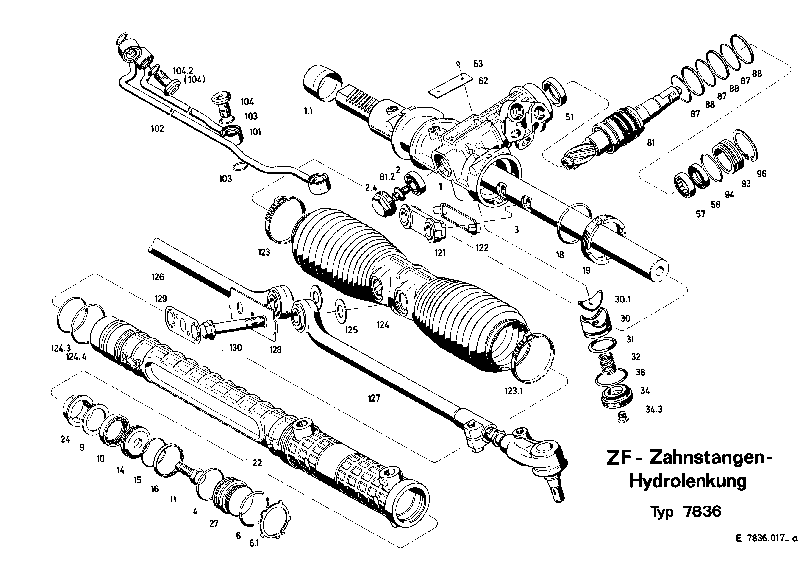 Комплект мелких деталей 7836633108 ZF