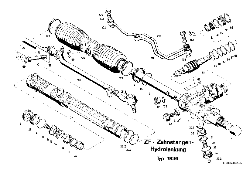 Комплект мелких деталей 7836633124 ZF