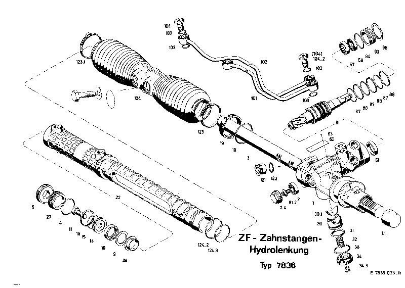 Комплект мелких деталей 7836633127 ZF