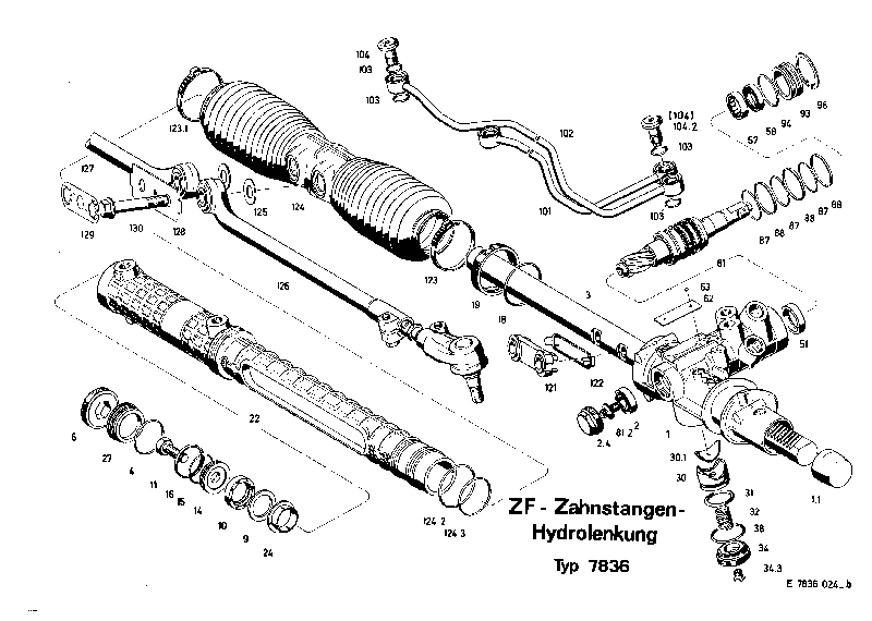 Комплект мелких деталей 7836633125 ZF