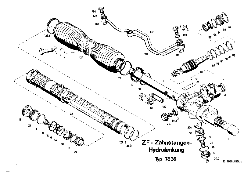 Комплект мелких деталей 7836633126 ZF